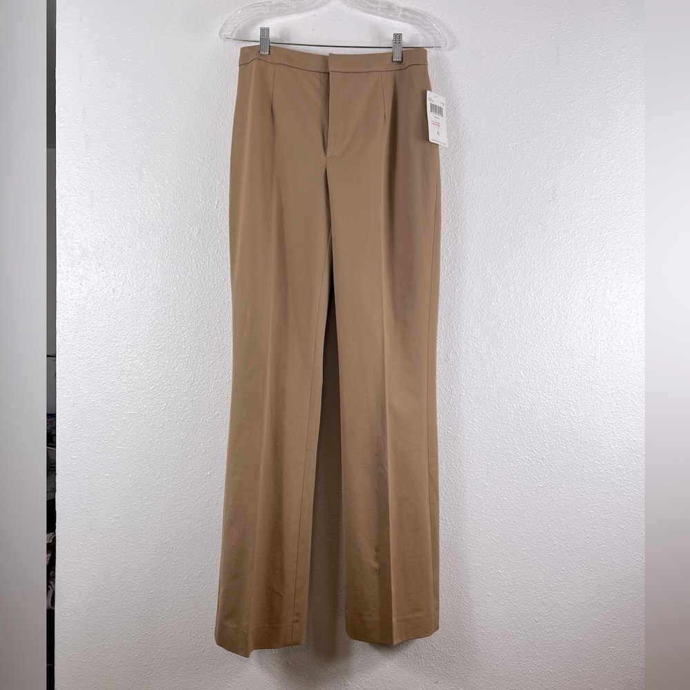 NWTO Dana Buchman straight leg flat front pants in Caramel 6